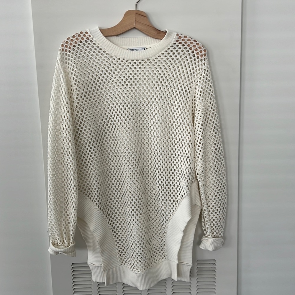 Zara Mesh knit sweater